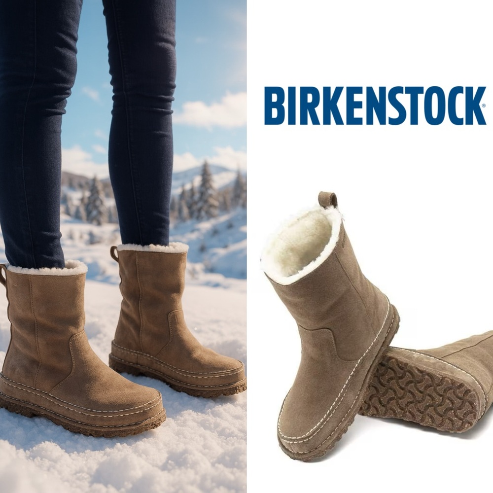 NEW So cozy Birkenstock Lahti shearling boots size 37